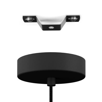 Eglo - Lámpara colgante con cable 1xE27/40W/230V negra