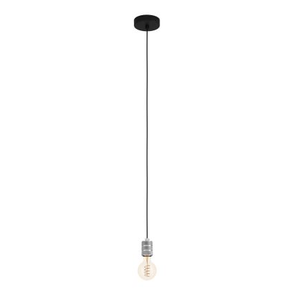 Eglo - Lámpara colgante con cable 1xE27/40W/230V cromo