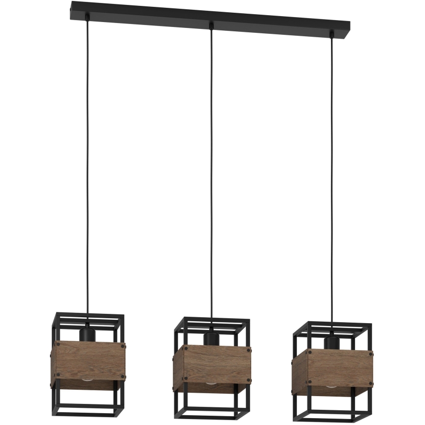 Eglo - Lámpara colgante con cable 3xE27/40W/230V