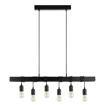 Eglo - Lámpara colgante con cable TOWNSHEND 6xE27/60W/230V