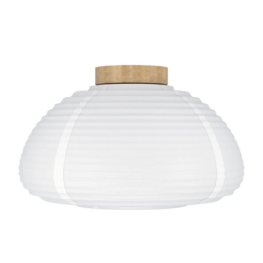 Eglo - Lámpara de techo 1xE27/40W/230V Ø 40 cm blanca/beige