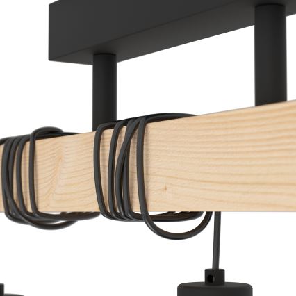 Eglo - Lámpara de techo de montaje en superficie TOWNSHEND 3xE27/60W/230V