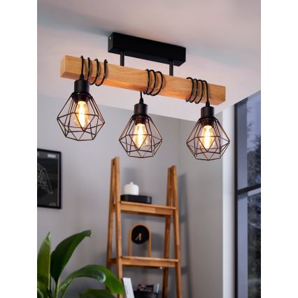 Eglo - Lámpara de techo de montaje en superficie TOWNSHEND 3xE27/60W/230V