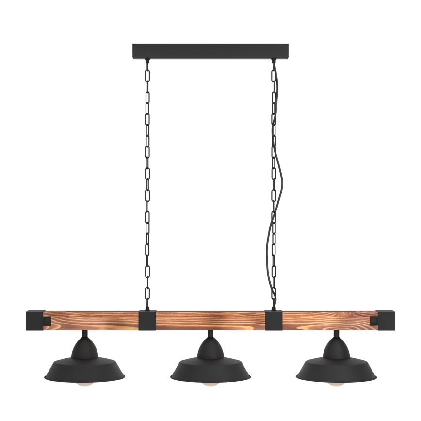 Eglo - Lámpara colgante con cadena 3x E27/60W/230V