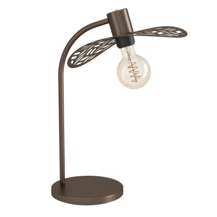 Eglo - Lámpara de mesa 1xE27/60W/230V, acabado en bronce