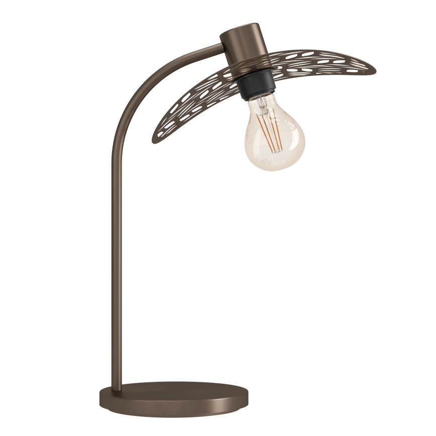 Eglo - Lámpara de mesa 1xE27/60W/230V, acabado en bronce
