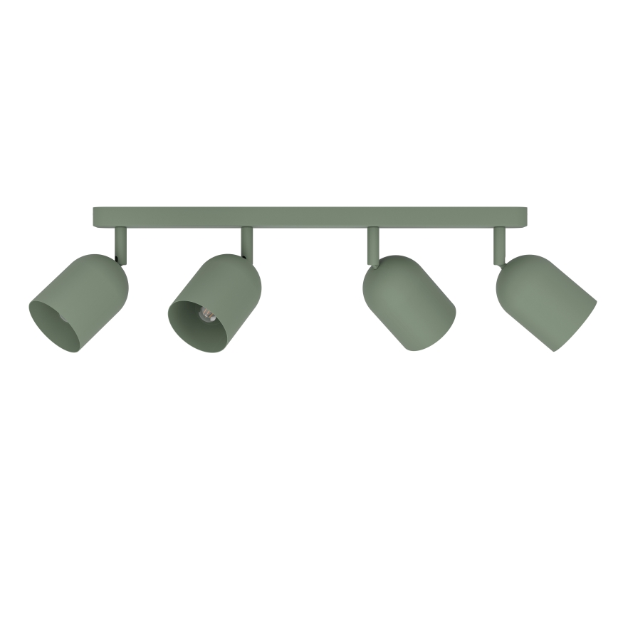 Eglo - Lámpara con 4 focos 4xE14/40W/230V, verde