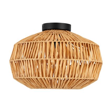 Eglo - Lámpara de techo 1xE27/40W/230V diámetro 38 cm marrón