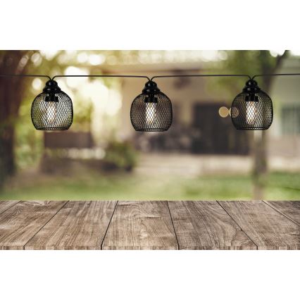 Eglo 48964 - Guirnalda solar LED 8xLED/3m 600 mAh IP44