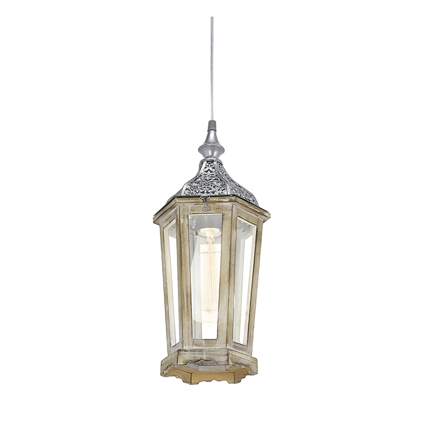 Eglo 49206 - Lámpara colgante con cable KINGHORN 1xE27/42W/230V