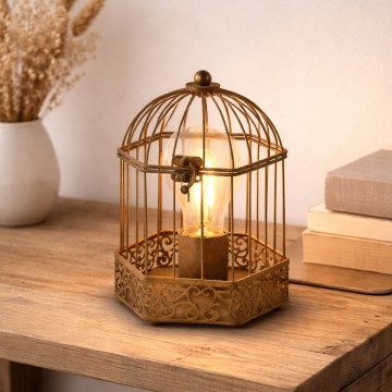 Eglo 49287 - Lámpara de mesa HARLING 1xE27/60W/230V
