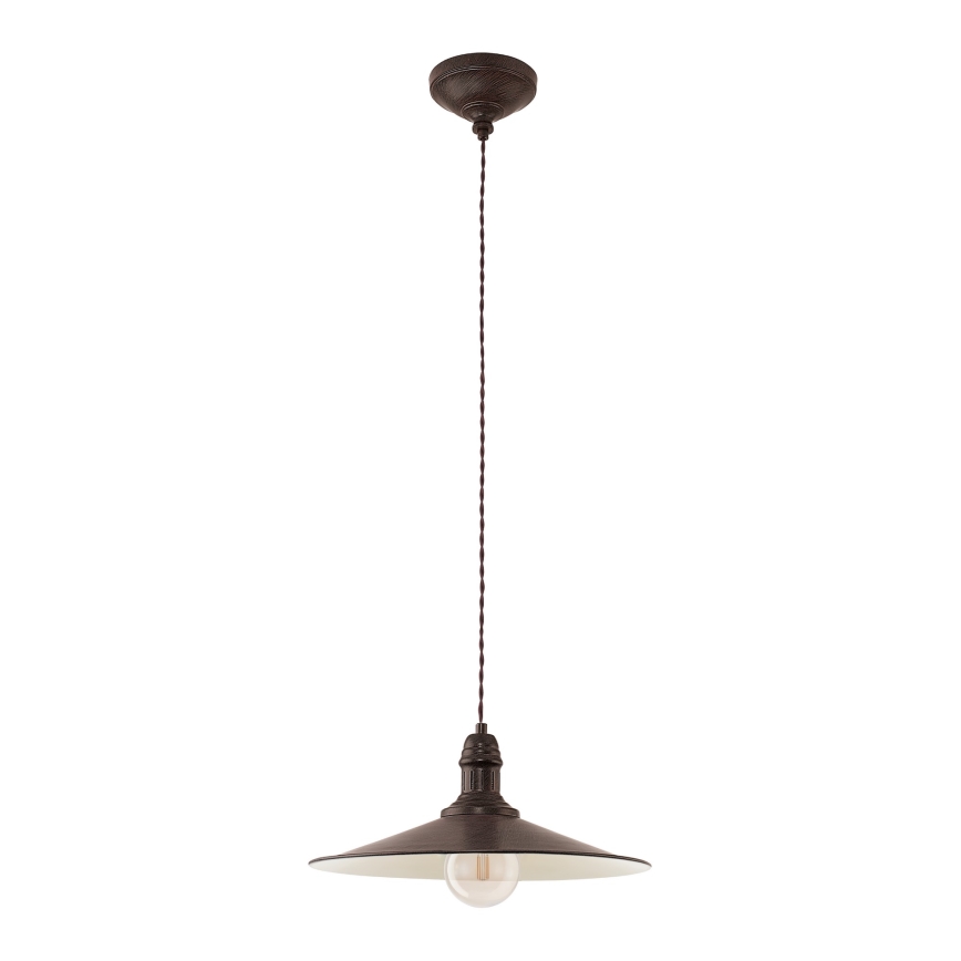 Eglo 49456 - Lámpara colgante con cable STOCKBURY 1xE27/60W/230V Ø 36 cm