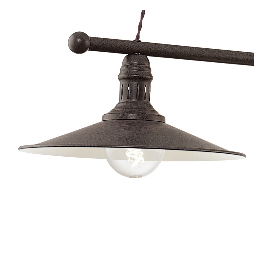 Eglo 49457 - Lámpara colgante con cable STOCKBURY 2xE27/60W/230V