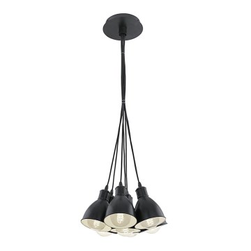 Eglo 49467 - Lámpara colgante con cable PRIDDY 7xE27/60W/230V