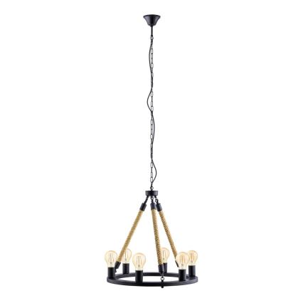 Eglo 49694 - Lámpara colgante con cadena FINDLAY 6xE27/60W