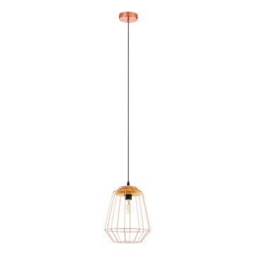 Eglo 54679 - Lámpara colgante LED con cable NATUR 1xE27/4W/230V acabado cobre