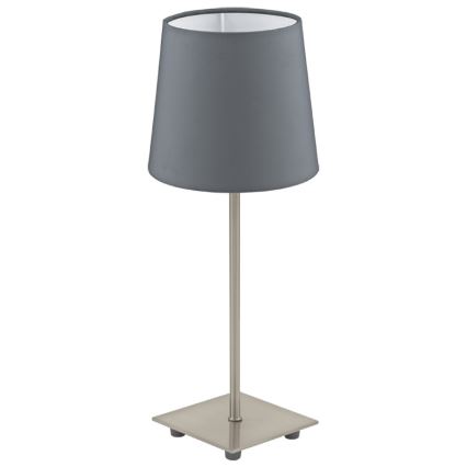 Eglo 54906 - Lámpara de mesa LED 1xE14/6W/230V gris/cromo mate