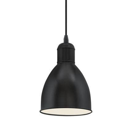 Eglo 55243 - Lámpara colgante PRIDDY con cable 1xE27/60W/230V, negra