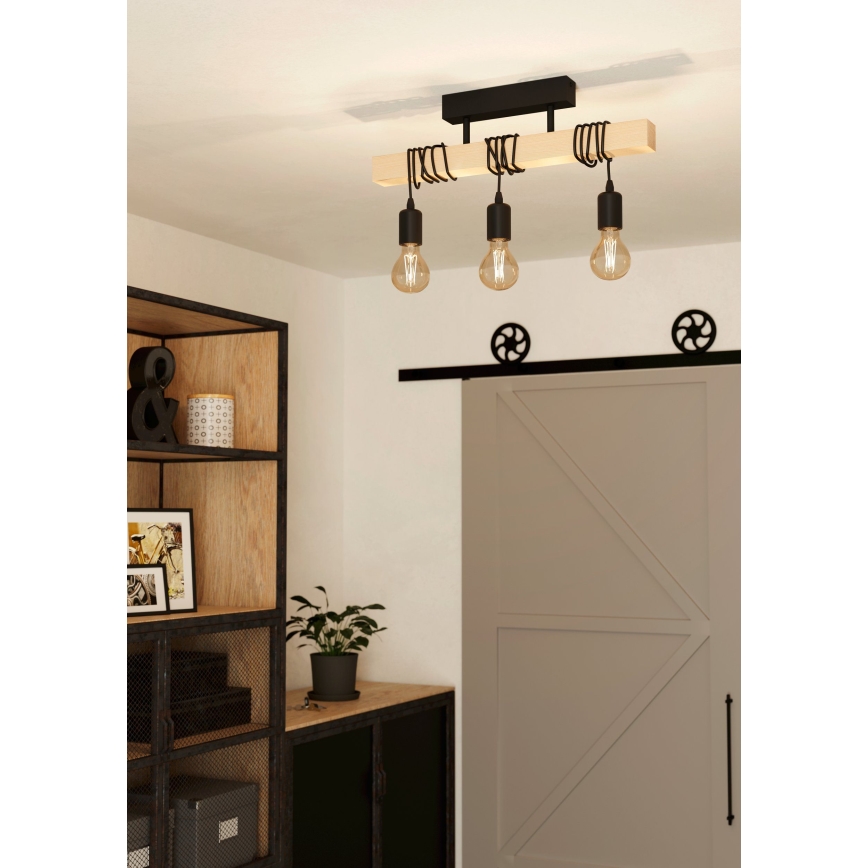 Eglo 55247 - Lámpara de techo LED de superficie TOWNSHEND 3xE27/60W/230V