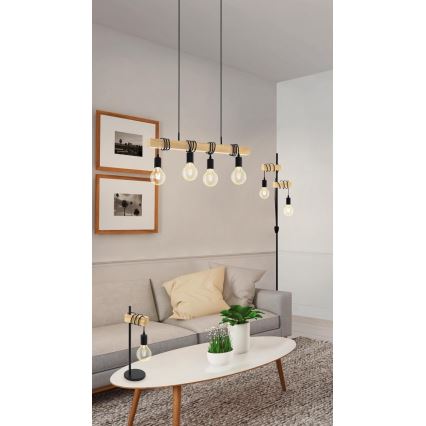 Eglo 55249 - Lámpara de mesa TOWNSHEND 1xE27/10W/230V