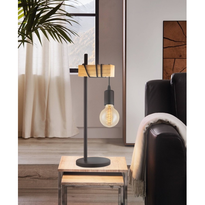 Eglo 55249 - Lámpara de mesa TOWNSHEND 1xE27/10W/230V
