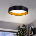 Eglo 55267 - Lámpara de techo LED MASERLO LED/16W/230V 3000K Ø 40,5 cm negro/cobre
