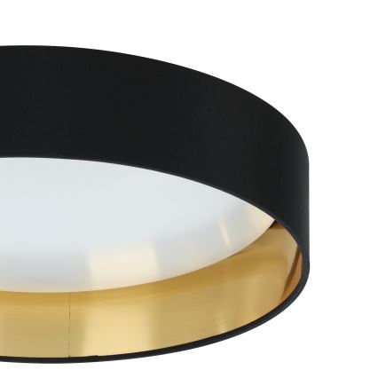 Eglo 55267 - Lámpara de techo LED MASERLO LED/16W/230V 3000K Ø 40,5 cm negro/cobre