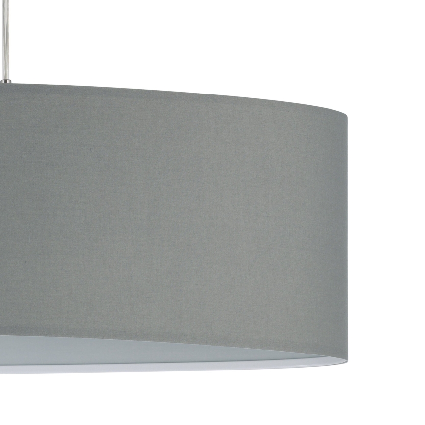 Eglo 55276 - Lámpara colgante con cable PASTERI 2xE27/60W/230V gris