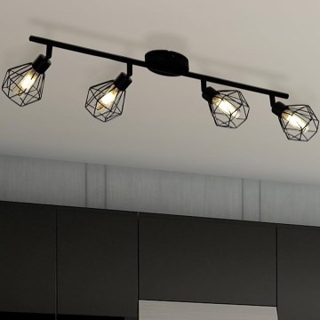 Eglo 55301 - Foco LED ZAPATA 4xG9/3W/230V negro