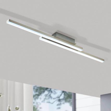 Eglo 55971 - Luminaria de techo LED RGBW regulable FRAIOLI-C LED/34W/230V 2700-6500K cromo mate + mando a distancia