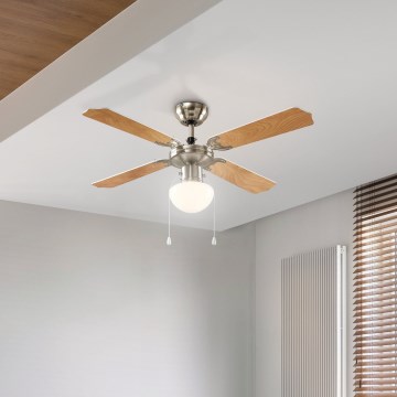 Eglo 56035 - Ventilador de techo LED 1xE27/4,9W/230V 3000K, diámetro 106,6 cm