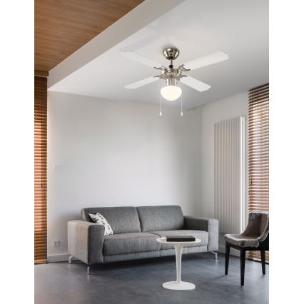 Eglo 56035 - Ventilador de techo LED 1xE27/4,9W/230V 3000K, diámetro 106,6 cm