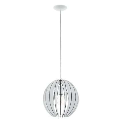 Eglo 63247 - Lámpara colgante COSSANO PRO 1xE27/60W/230V diá. 30 cm blanco