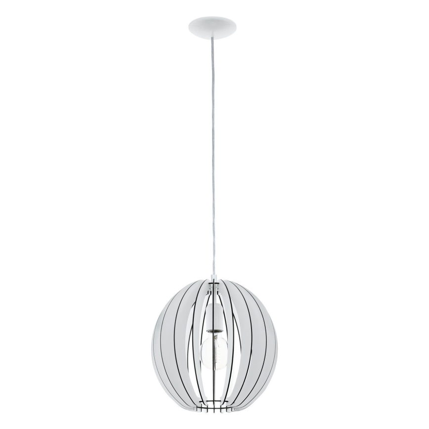 Eglo 63247 - Lámpara colgante COSSANO PRO 1xE27/60W/230V diá. 30 cm blanco