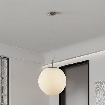 Eglo 63271 - Lámpara colgante con cable PIEDALE 1xE27/60W/230V Ø 43 cm cromo mate
