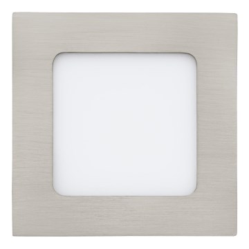 Eglo 64608 - Lámpara empotrable LED FUEVA 1 PRO LED/5,5W/230V 3000K 12x12 cm cromo mate