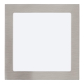 Eglo 64637 - Lámpara empotrable LED FUEVA 1 PRO LED/16W/230V 3000K 22,5x22,5 cm cromo mate