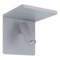 Eglo 67564 - Aplique LED con estante CIGLIE LED/8,1W/230V gris