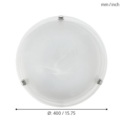 Eglo - Lámpara de techo 2xE27/25W/230V con cristal alabastrino