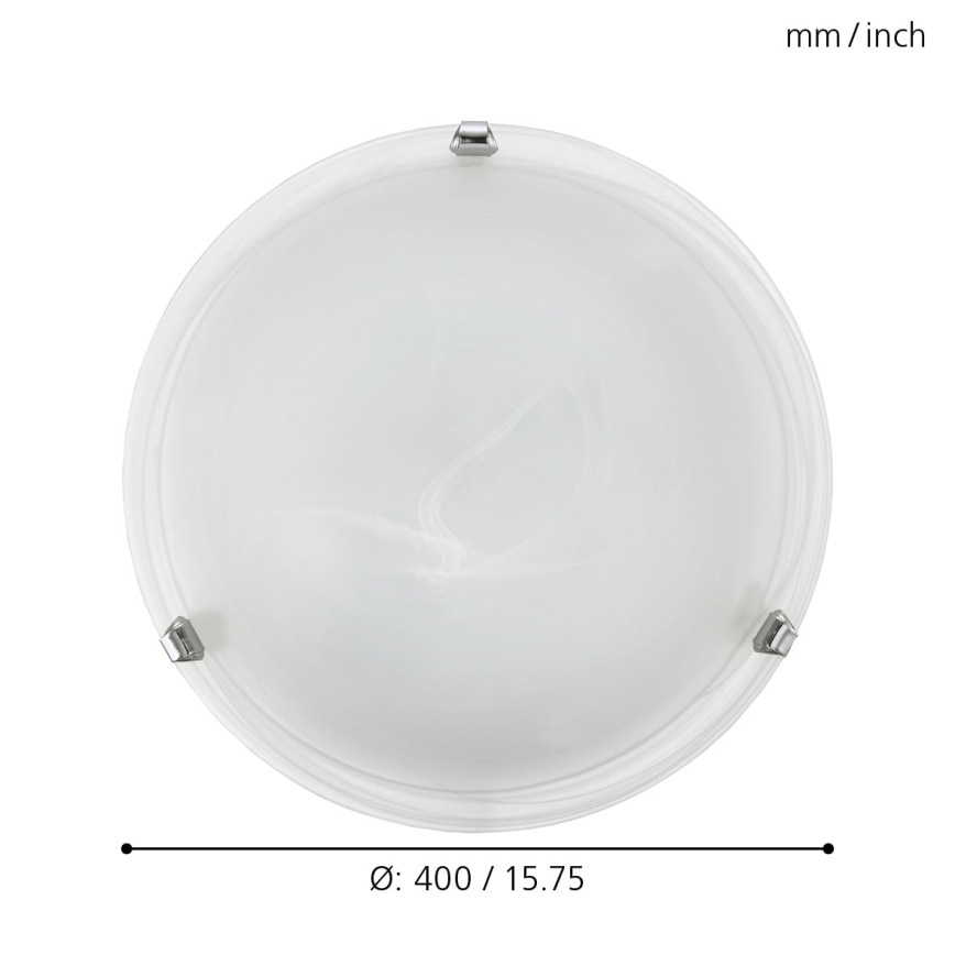Eglo - Lámpara de techo 2xE27/25W/230V con cristal alabastrino