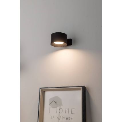 Eglo - Aplique de pared LED táctil recargable y regulable, 5W/5V, 2700/4000/6500K, 2000 mAh, negro