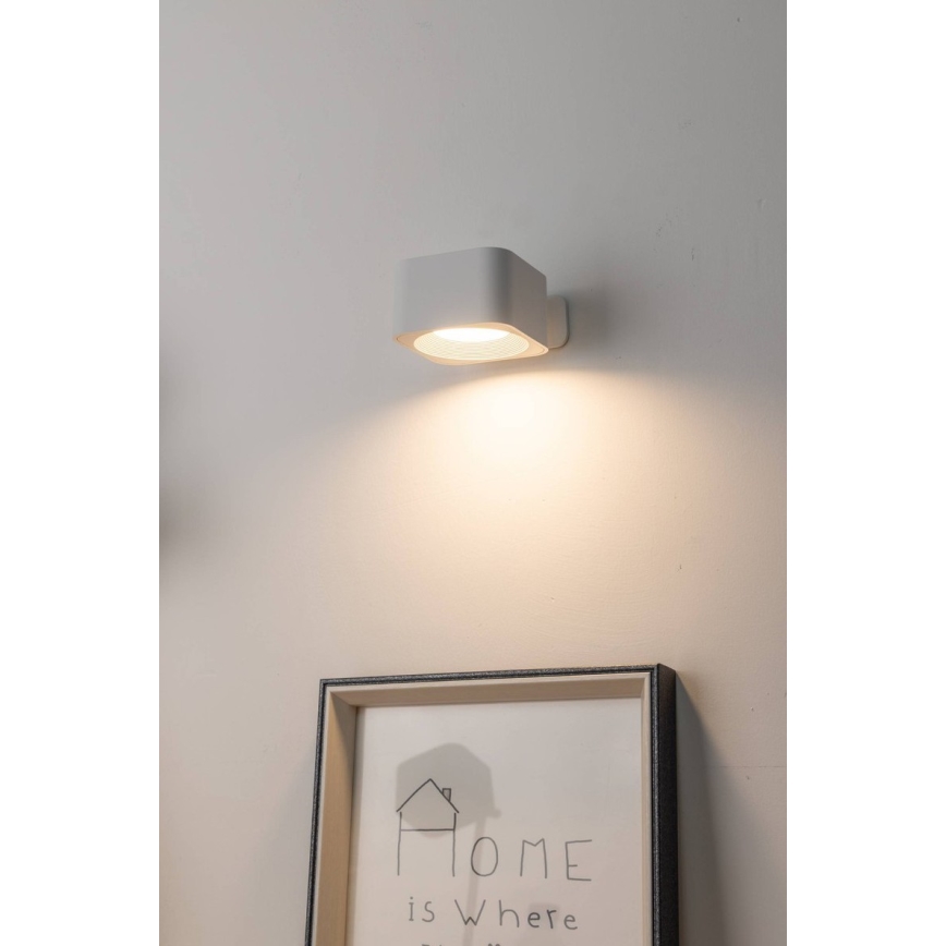 Eglo - Aplique de pared LED recargable regulable táctil LED/5W/5V 2700/4000/6500K 2000 mAh blanco
