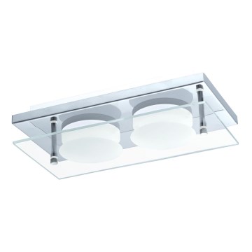 Eglo 75327 - Luminaria de techo LED ABIOLA 2xLED/6W/230V, cromo brillante