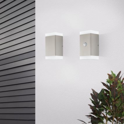 Eglo - Aplique LED de exterior con sensor 2xGU10/4,6W/230V IP44
