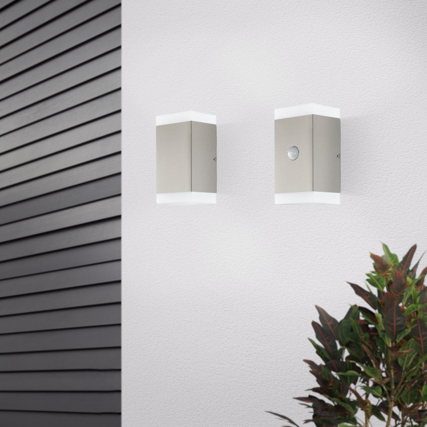 Eglo - Aplique LED de exterior con sensor 2xGU10/4,6W/230V IP44