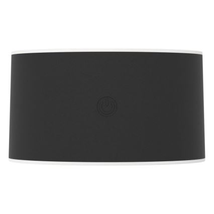 Eglo - Aplique de pared exterior táctil LED recargable y regulable LED/5W/5V 2000 mAh 3000/4000/6500K IP44 negro