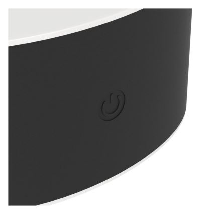 Eglo - Aplique de pared exterior táctil LED recargable y regulable LED/5W/5V 2000 mAh 3000/4000/6500K IP44 negro