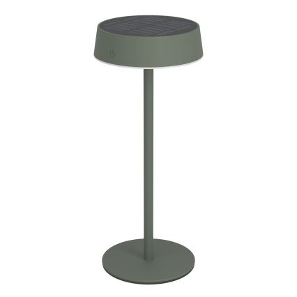 Eglo - Lámpara de sobremesa táctil LED regulable recargable por energía solar LED/3W/5V 3000-6000K 1800 mAh IP44 verde