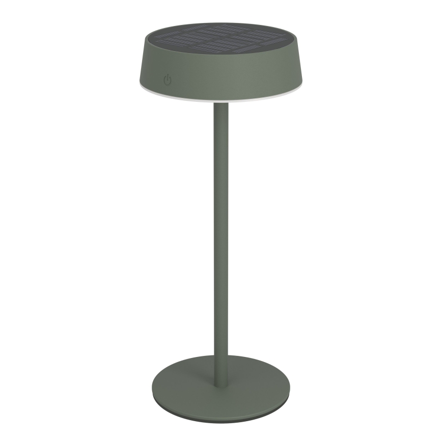 Eglo - Lámpara de sobremesa táctil LED regulable recargable por energía solar LED/3W/5V 3000-6000K 1800 mAh IP44 verde