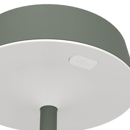Eglo - Lámpara de sobremesa táctil LED regulable recargable por energía solar LED/3W/5V 3000-6000K 1800 mAh IP44 verde